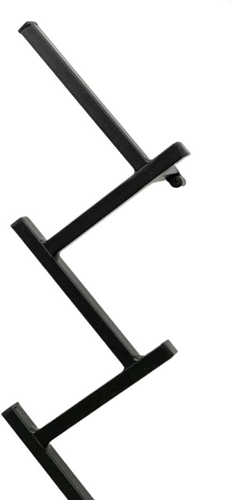 DanDiBo Wandgarderobe mit 10 Haken Garderobenhaken 96281 Garderobe Schwarz 80 cm Kleiderhaken Wandre