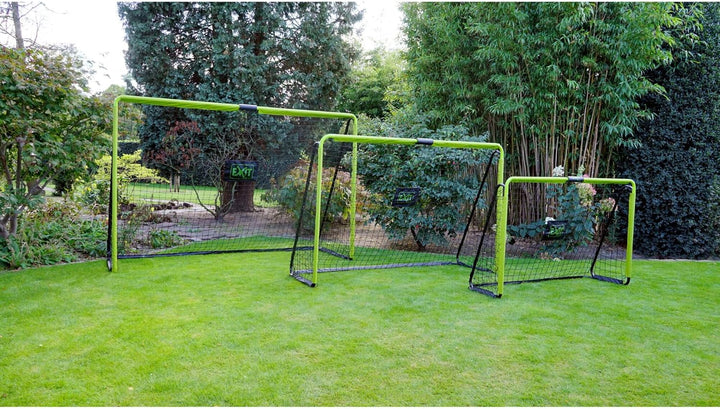 EXIT Tempo - Hochwertiger Stahlbau - Einfache Montage - Geeignet für Kinder - Fussballtor Outdoor -