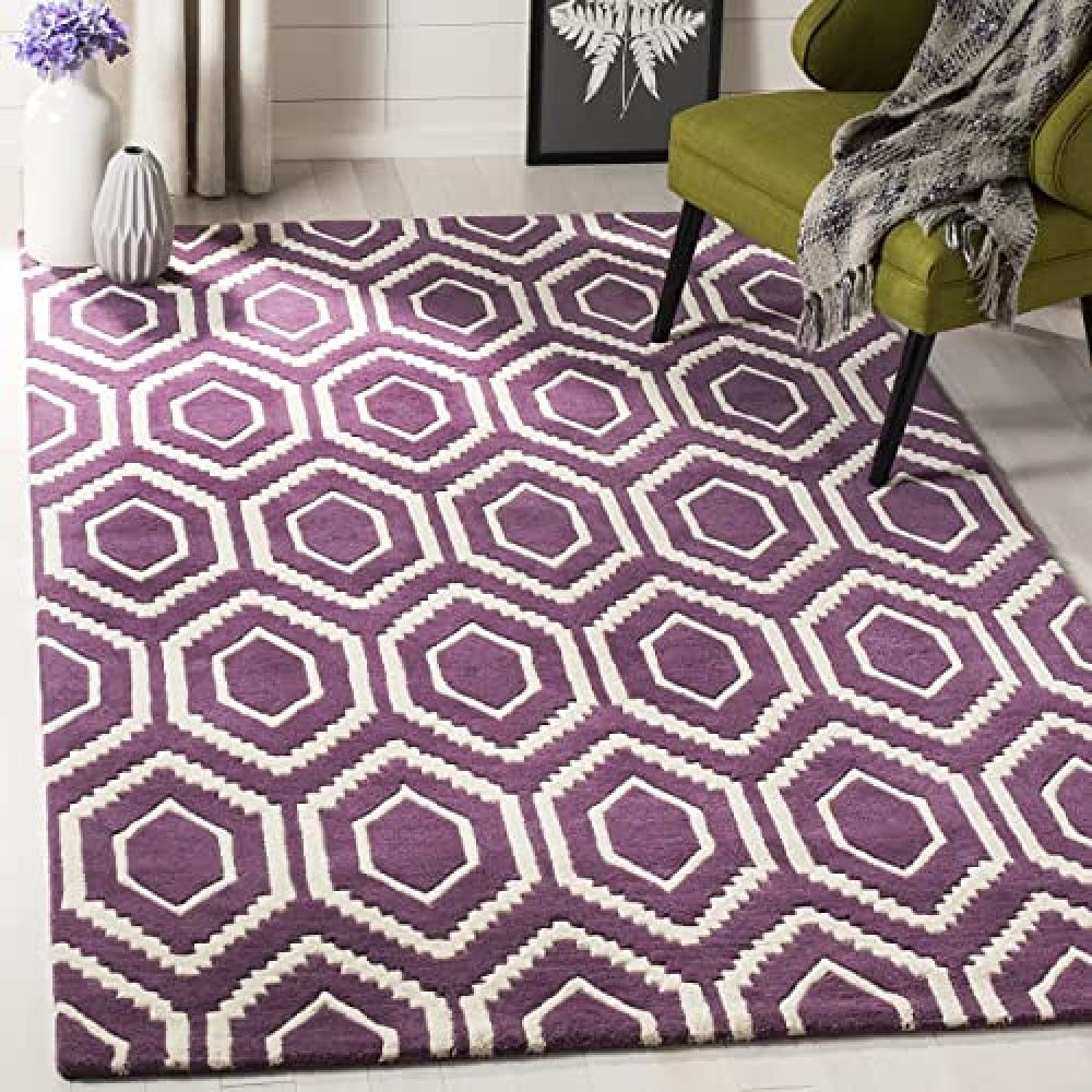 SAFAVIEH Zeitgenössische Teppich für Wohnzimmer, Esszimmer, Schlafzimmer - Chatham Collection, Kurze