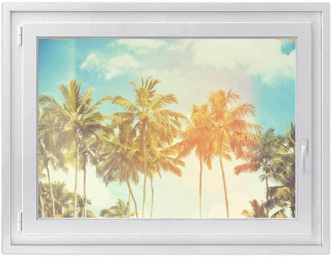 Fenster-Folie Sichtschutzfolie I Fenster Glasfolie Sonnenschutz I Deko Folie für Küche, Bad, Kinderz