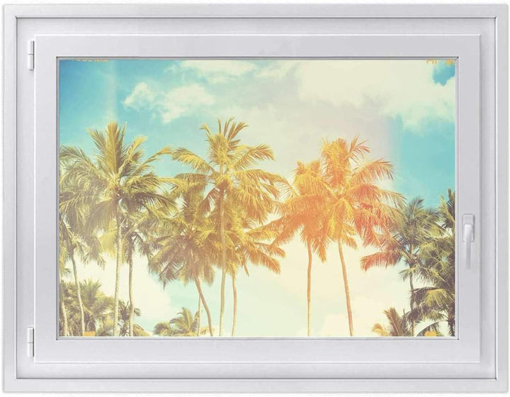 Fenster-Folie Sichtschutzfolie I Fenster Glasfolie Sonnenschutz I Deko Folie für Küche, Bad, Kinderz