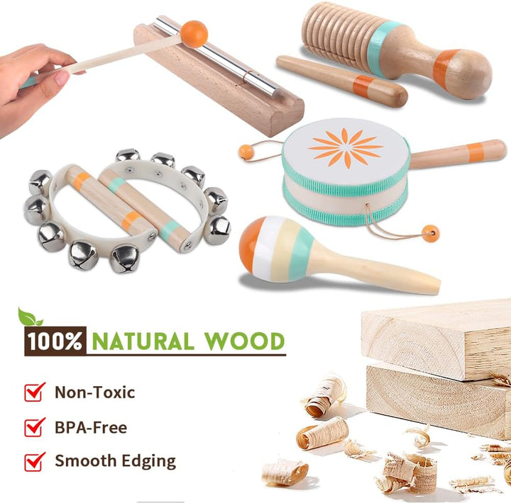 Kleinkind-Musikinstrumente, Montessori-Musikinstrumente für Babys, Percussion-Instrumente für 1-Jähr