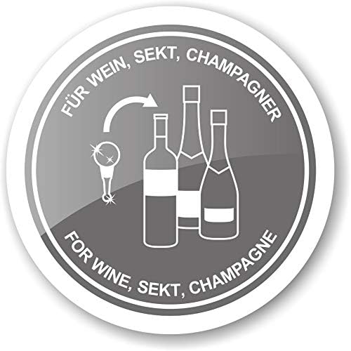 EDZARD Flaschenverschluss Trauben für Champagner, Wein und Sekt, Höhe 11 cm, Muranoglas-Art, Handarb