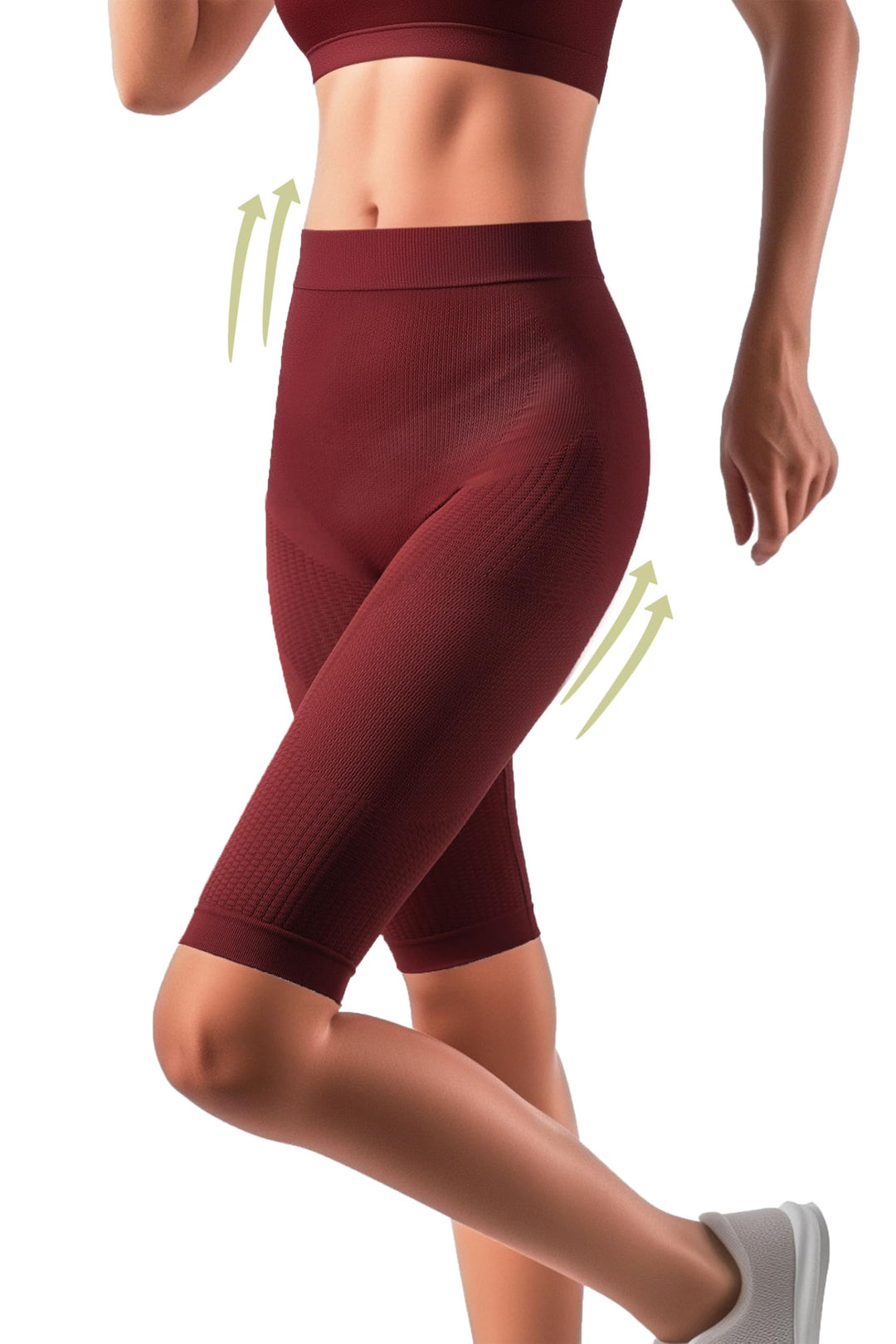 Shapewear Damen Bauchweg Anti Cellulite Hose - Anti Cellulite Leggings, Drenierende Shorts, Nahtlose