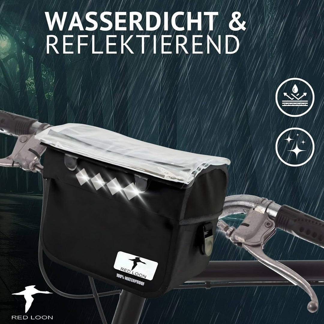Red Loon Fahrrad Lenkertasche Fahrradtasche vorne Pro Lenkertasche - wasserfeste Fahrradtasche Lenke