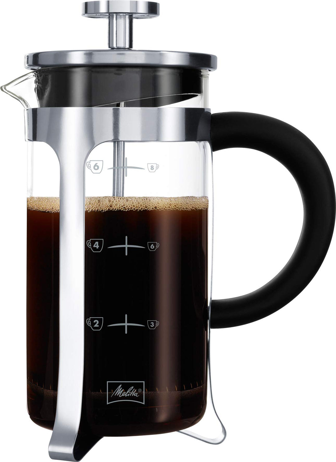 Melitta Manueller Kaffeebereiter - 8 Tassen - Chrom 8 Tasses Premium, 8 Tasses Premium
