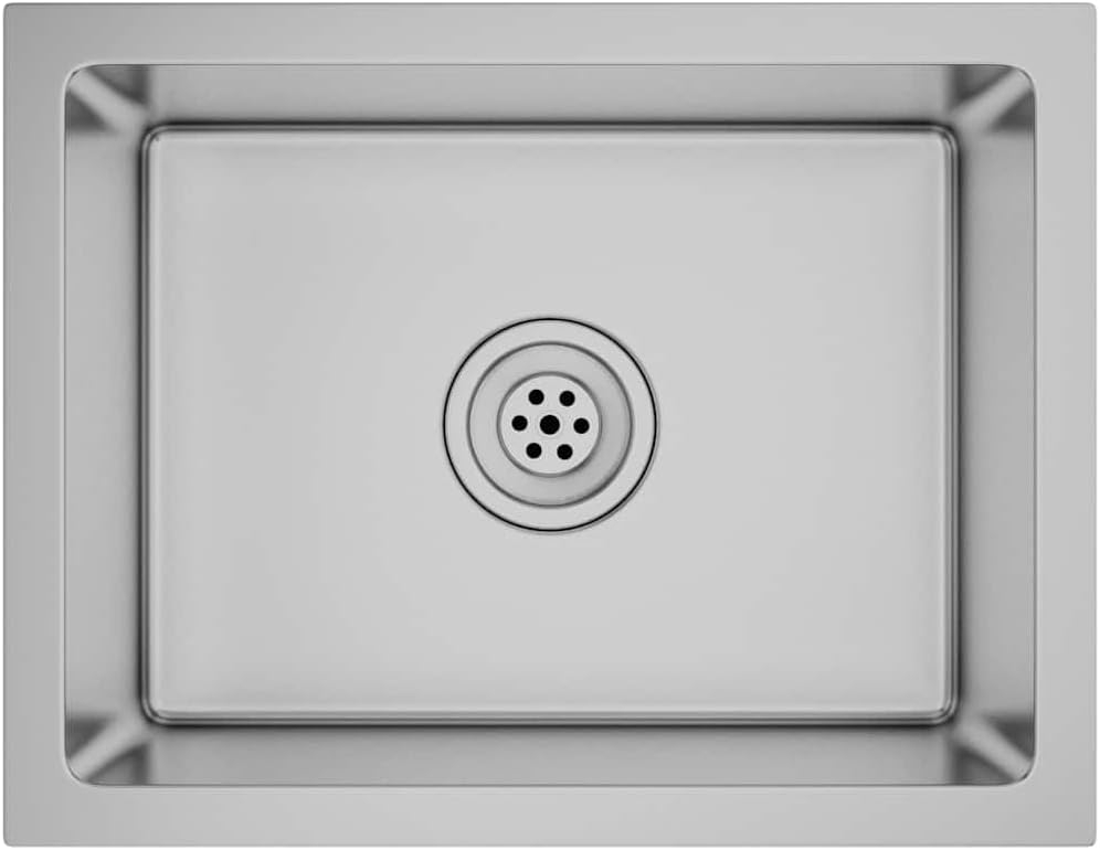 vidaXL Handgemachte Einbauspüle Wasserabfluss in X-Form Spülbecken Küchenspüle Edelstahlspüle Spüle
