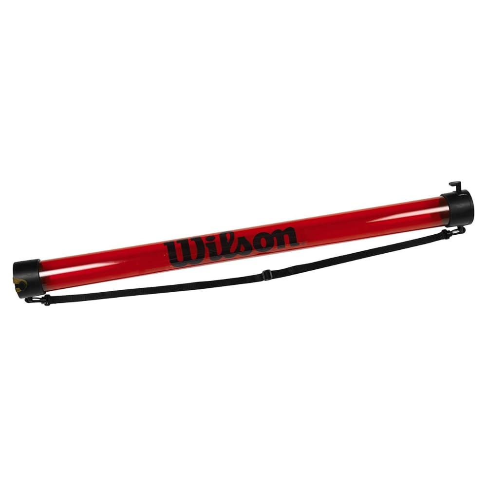 Wilson Ballsammelrohr, Ball Pick Up Tube, für bis zu 18 Tennisbälle, rot, WRZ323800
