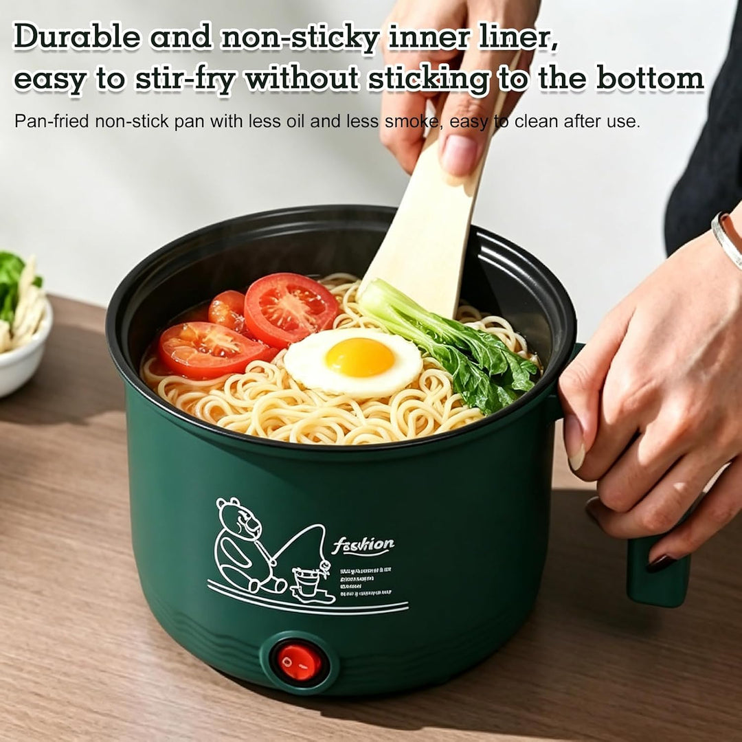 Elektrische Hot Pot, 1,8L Elektrischer Kochtopf, 220V 600W Tragbare Mini Antihaft Multikocher, Schne