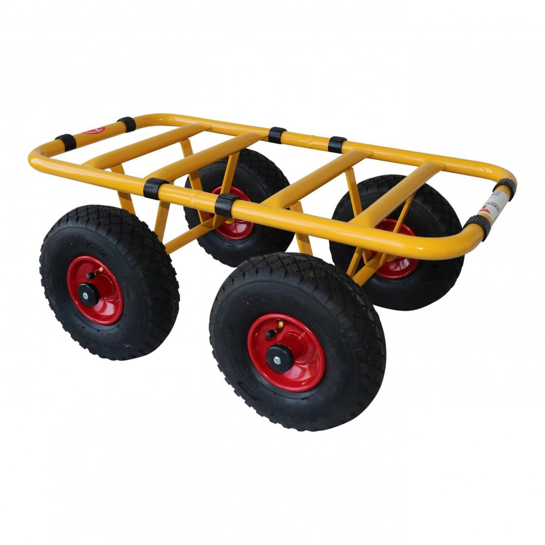 Ravendo Plattenwagen Transportwagen Dolly 4 Rad 300 Kg TD 300-4W Schwerlast Lasten Karre Transportka