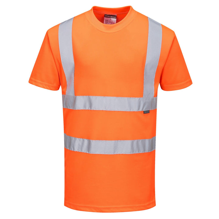 Portwest RT23 Hochsichtbares Bahn-T-Shirt Orange, XS, XS