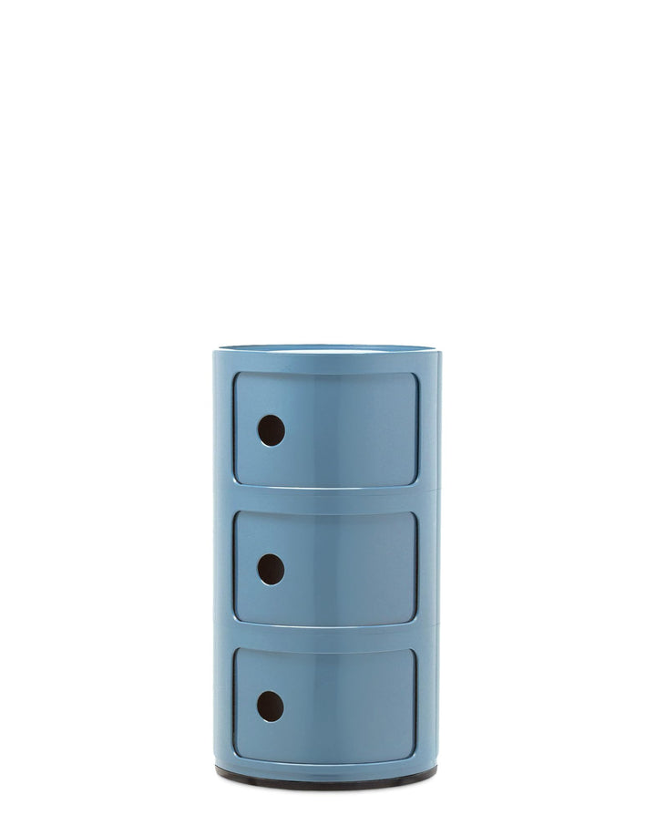 Kartell Componibili, Container 3-fächer, Hellblau 3-fächer Hellblau, 3-fächer Hellblau