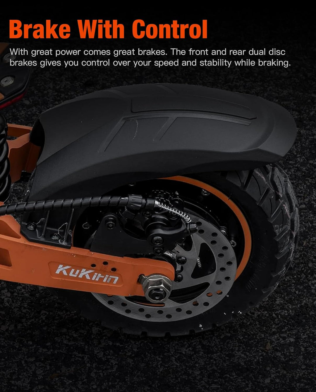 140mm Scooter-Bremsscheibenbremsbelag 6 Löcher Rund Kompatibel mit Kukirin G2 MAX / G2 PRO KickScoot