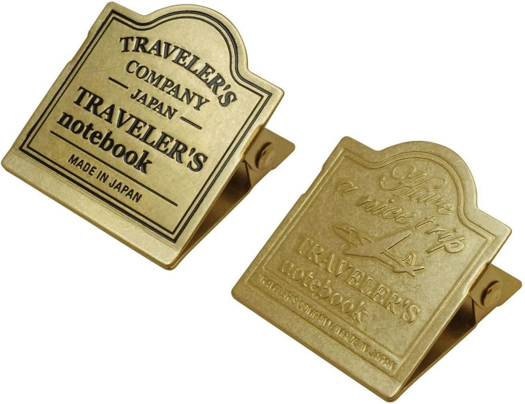 Brass Clip TRC Logo - Refill 030 für Traveler's Notebook Regular und Passport Size TRC Logo Muster,