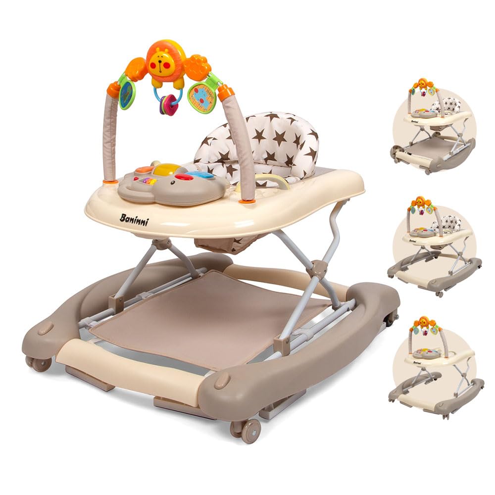 Baninni Maya Lauflernhilfe für Babys, 5-in-1, Mädchen, Jungen, mitwachsend, mit Musik und Licht – le