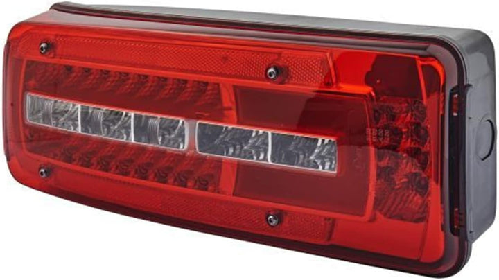 HELLA 2VD 012 381-351 Heckleuchte - Truck Full LED - LED - 24V links links DIN Stecker hinten, links