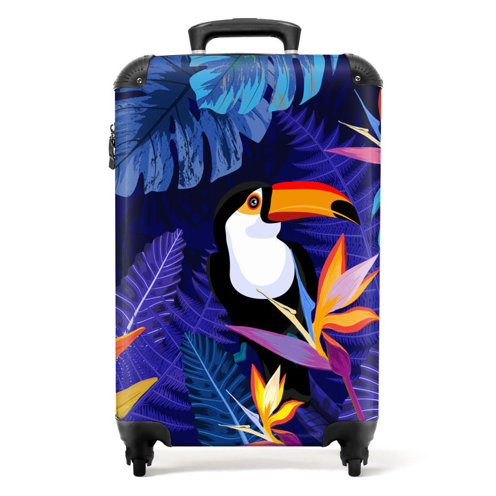 NoBoringSuitcases.com® Koffer Handgepäck Trolley Rollkoffer Kleine Reisekoffer mit 4 Rollen - Dschun