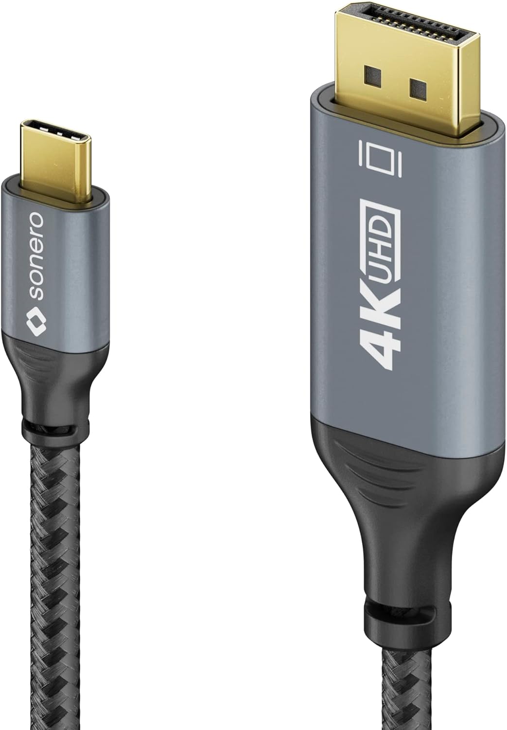 Sonero® 4K USB-C auf DisplayPort Kabel, DisplayPort Stecker auf USB-C Stecker, 4K 60Hz, 21,6 GB/s, B