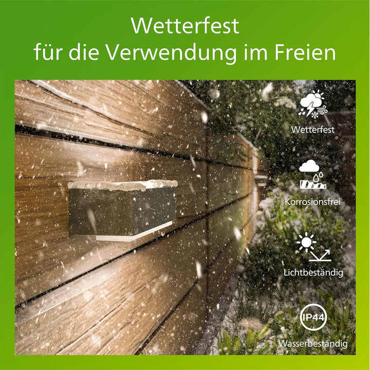 Philips myGarden Stratosphere LED Wandaussenleuchte, 9W, Anthrazit,