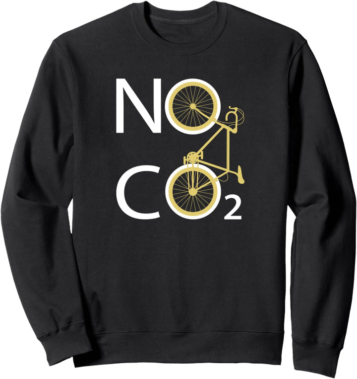 Fahrrad Fixie Rad No Co2 Umweltschutz Fahrradfahrer Sweatshirt