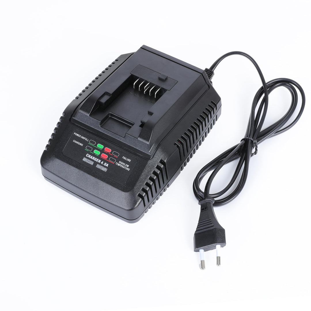 EIN 21V 4Amp Li-Ion Ladegerät kompatibel mit Ferrex20V40V Lithium-Ion Akku-Werkzeuge Gartengeräte