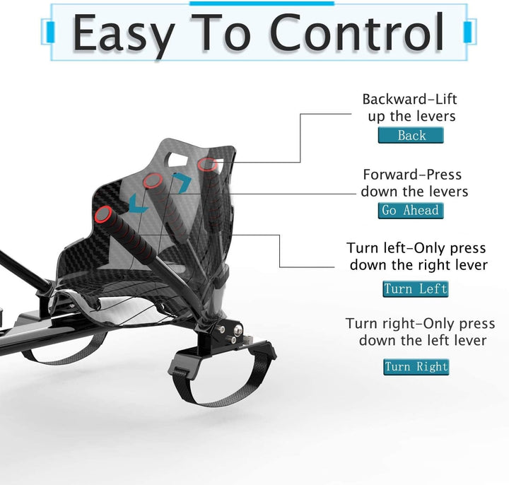 Hoverboards Go Kart, Hoverboards mit Sitzaufsatz Hoverkart,- Verstellbarer Hoverkart-Sitz für elektr