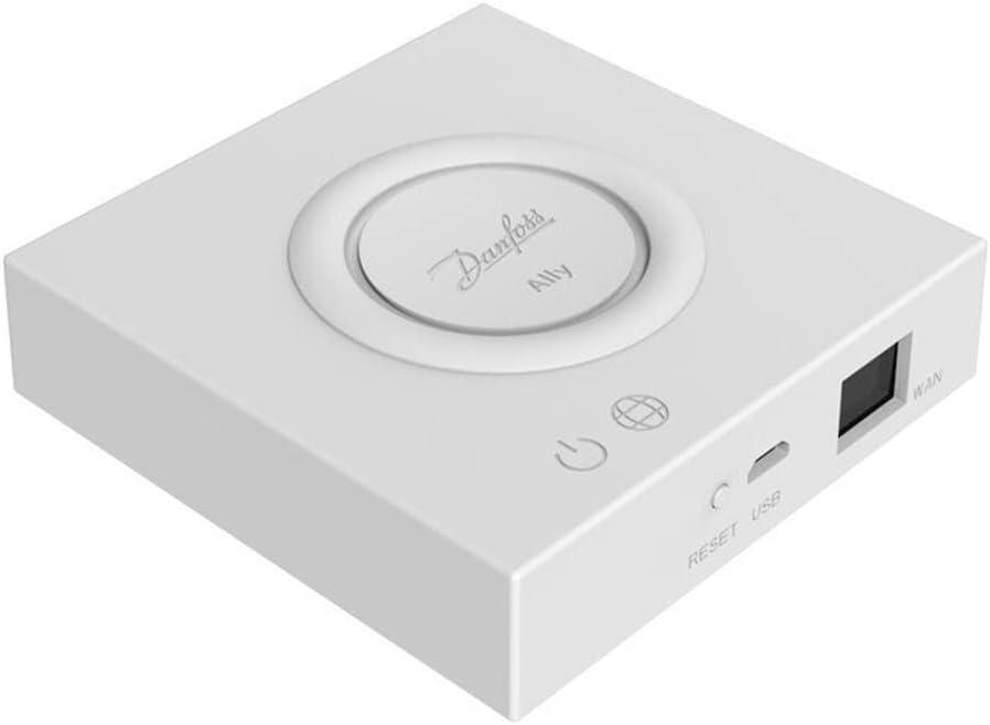 Danfoss 014G2400 Gateway Ally, AP, LAN, ZigBee für Danfoss Ally elektr. Thermostaten, Weiss