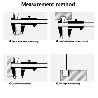 0-300 mm Messschieber,Kohlenstoffreicher Stahl Präzisions Messschieber mit hoher Messgenauigkeit zum