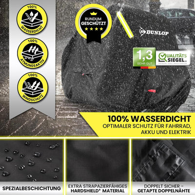 Dunlop Fahrradgarage für 3x Fahrrad - Premium Fahrradabdeckung Anti Rost 200x120x120 cm mit Transpor