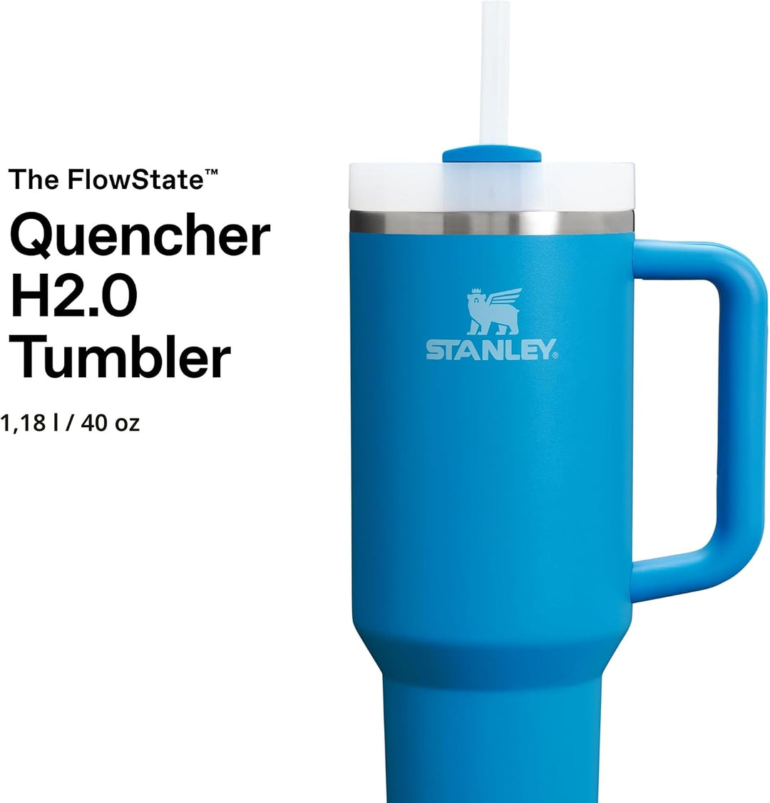 Stanley 1913 Quencher H2.0 Flowstate Trinkflasche Mit Strohhalm - Thermobecher Kühlt 11 Stunden - 48