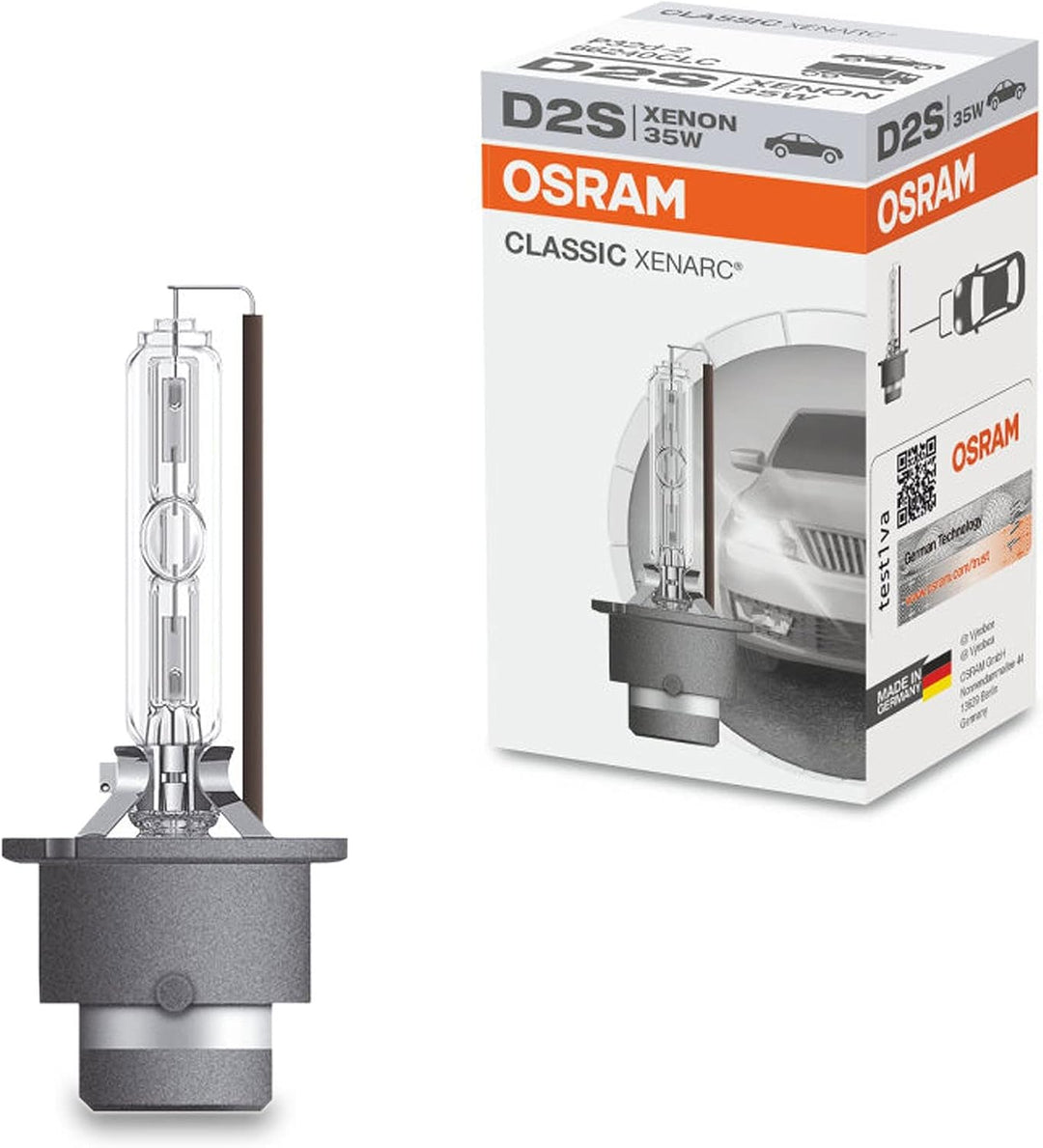 Osram 66240CLC Xenarc Original D2s, Xenon Scheinwerferlampe, 1er Faltschachtel