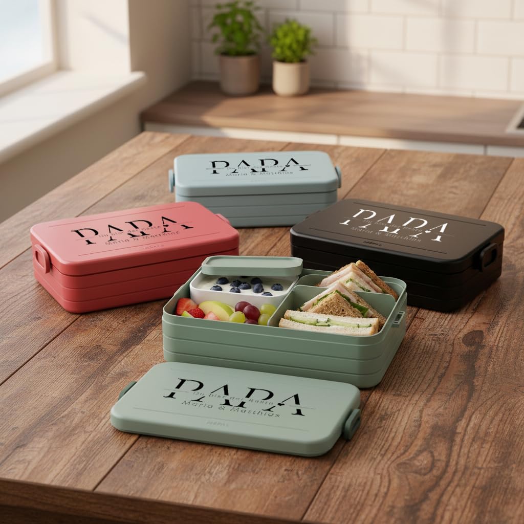 MEPAL Brotdose Spülmaschinenfest Outdoor, Lunchbox mit Einsatz für perfekte Ordnung, Mikrowellengeei