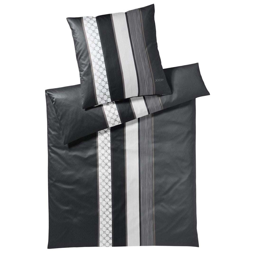 Joop! Bettwäsche Cornflower Stripes deep Stone 1 Bettbezug 155 x 220 cm + 1 Kissenbezug 80 x 80 cm 1