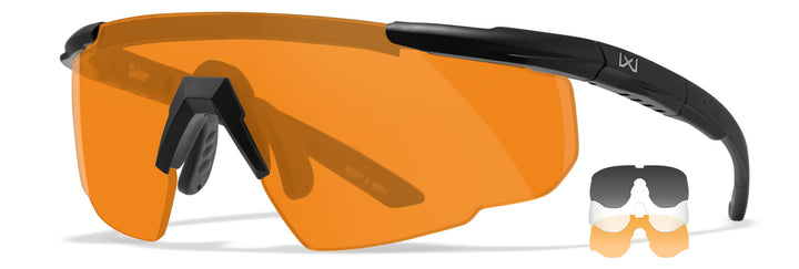 Wiley X│Unisex│Outdoor, Taktische Sonnenbrille│Wrap Around Gestell│Saber Advanced│Schutzbrille│Austa