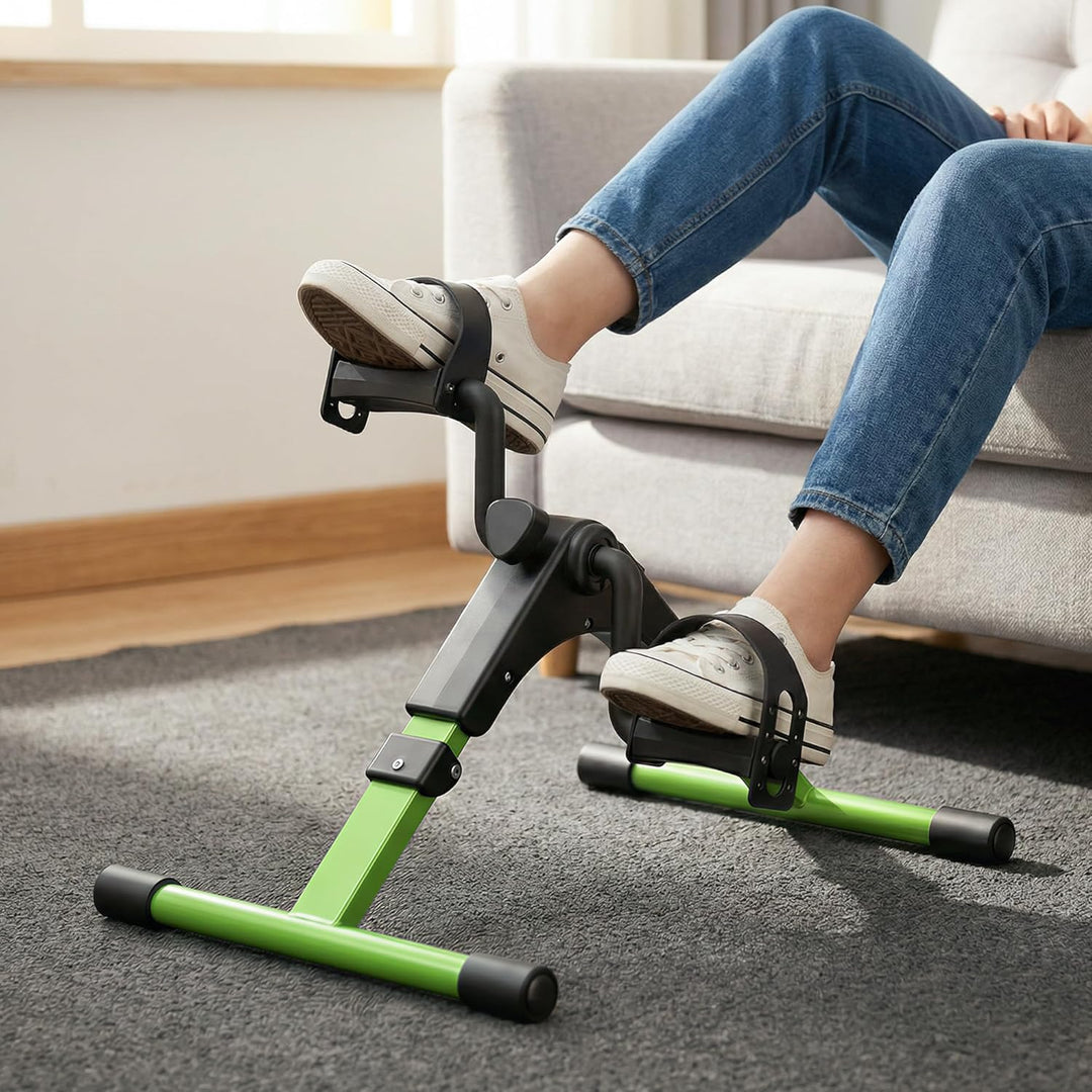 Mini Fahrrad Pedal Trainer für Arm- und Beintrainer Heimtrainer mit LCD-Monitor Grün, Grün