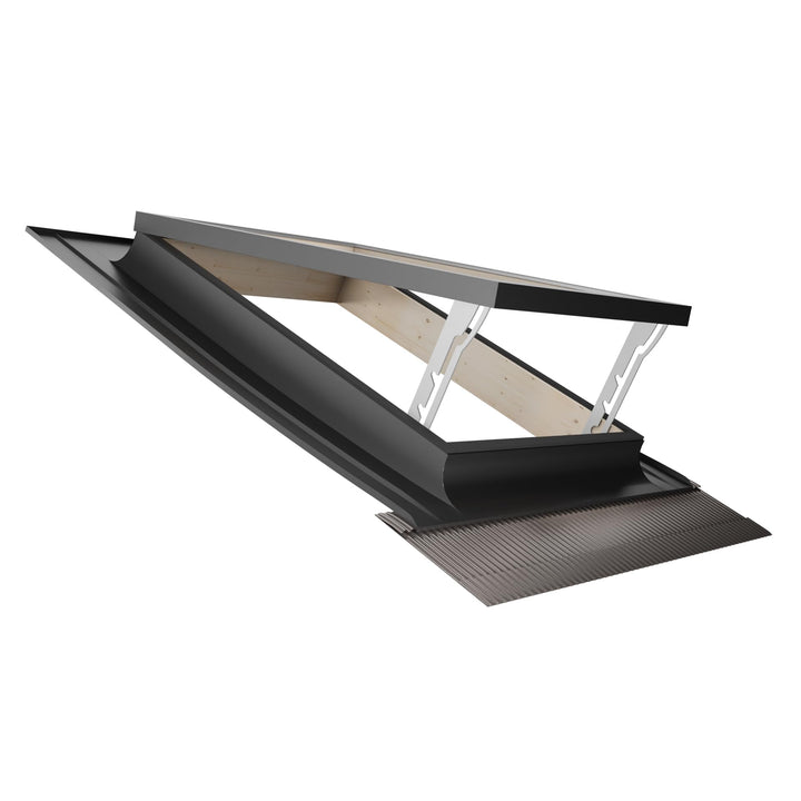 Emica – Bestes Vasistas-Dachfenster aus Aluminium | Doppelglas 4/9/4 | Griff mit 4 Öffnungspositione