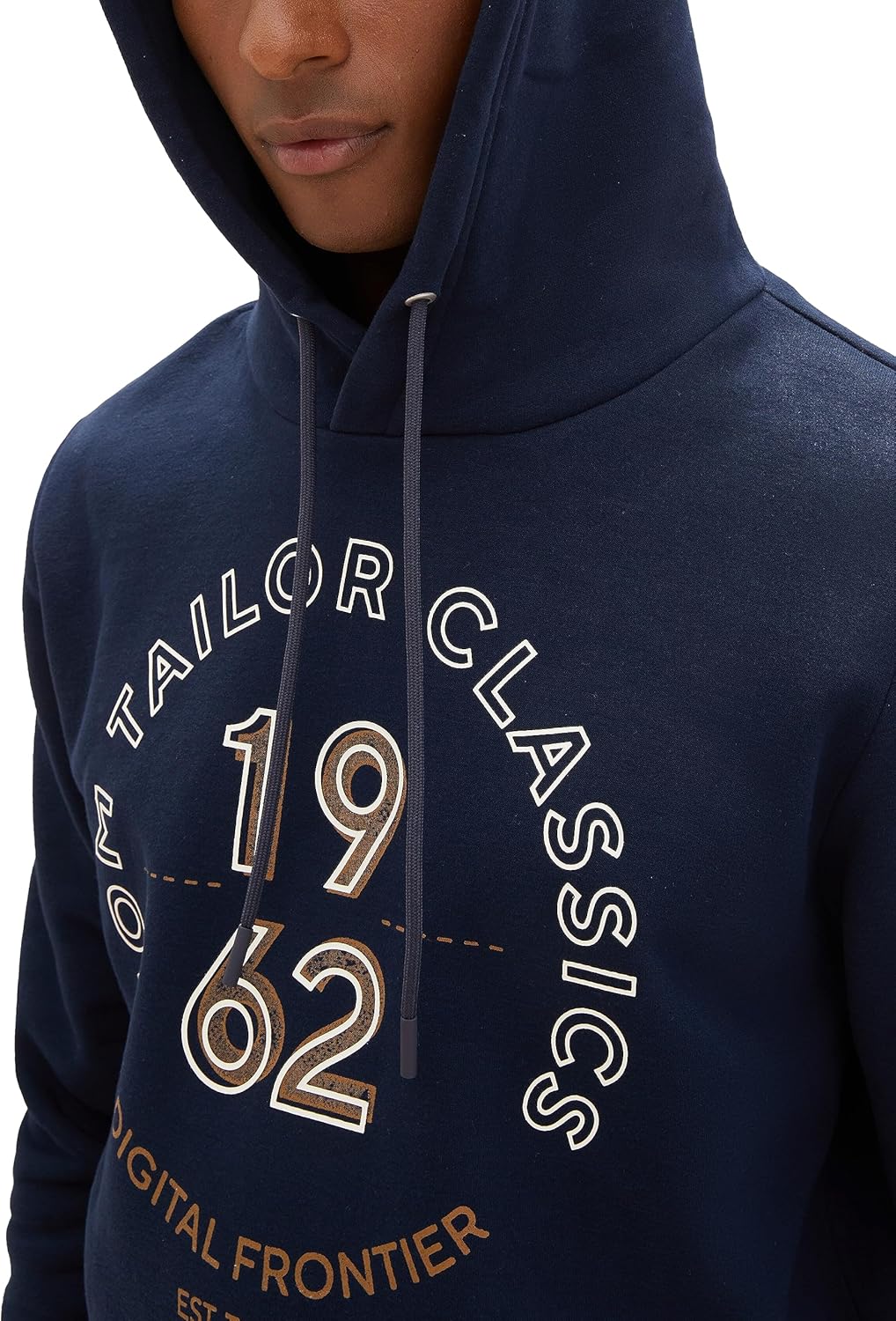 TOM TAILOR Herren Hoodie Sweatshirt mit Print S 10668 - Sky Captain Blue, S 10668 - Sky Captain Blue