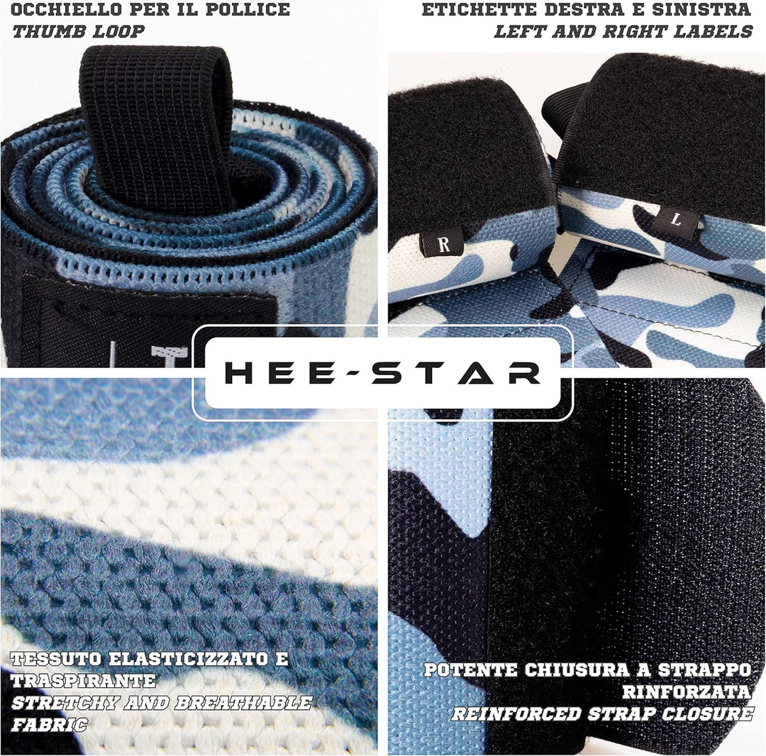 Handgelenk Bandagen Fitness - Wrist Wraps for Gym, Crossfit, Bodybuilding, Powerlifting, Calisthenic