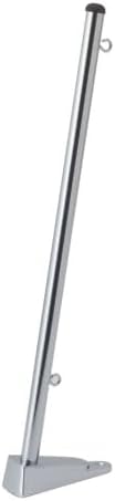 Flaggenstock Messing verchromt mit Relinghalter 50cm