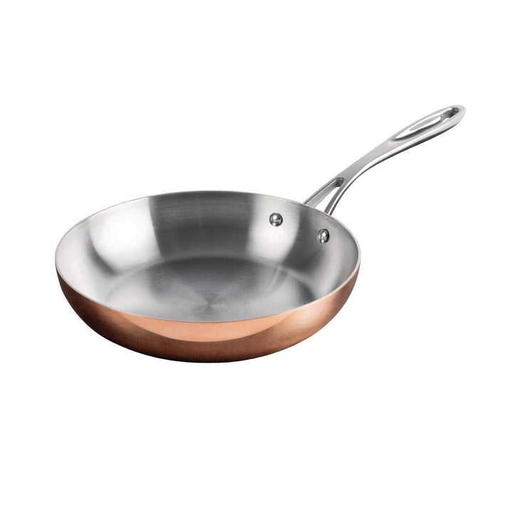 Vogue Kupferpfanne CM679 mit Dreifach-Wandung, 240 mm 50(H) x 240(Ø)mm, 50(H) x 240(Ø)mm