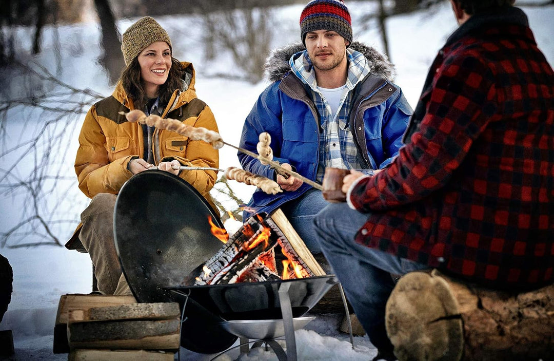 Weber Fireplace, mobile Feuerstelle mit Standfuss, schwarz,