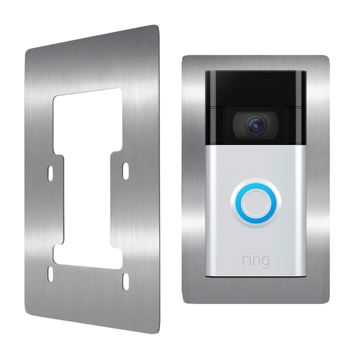 Edelstahl Blende für Ring Videotürklingel/Video Doorbell, Akku 2. Gen, 3 Plus, Pro Battery – Robuste