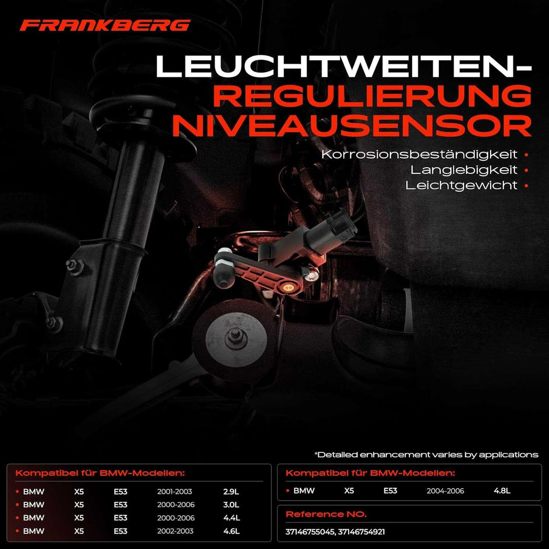 2x Höhensensor Luftfederung Hinterachse Links Rechts für X5 E53 2000-2006 37146754921