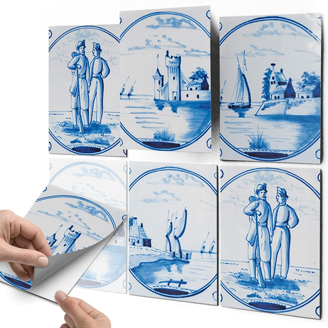 CREATISTO Klebefliesen Stickerfliesen Fliesenfolie - Aufkleber Sticker für Wandfliesen I Klebefliese
