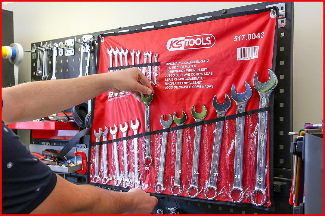KS Tools 517.0043 Ringmaulschlüssel-Satz, abgewinkelt, 21-tlg 6-32mm