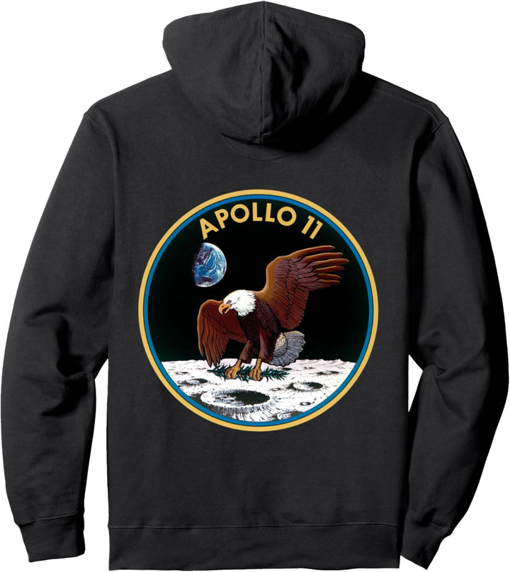 Apollo 11 Front and Back Design NASA Moon Program Pullover Hoodie