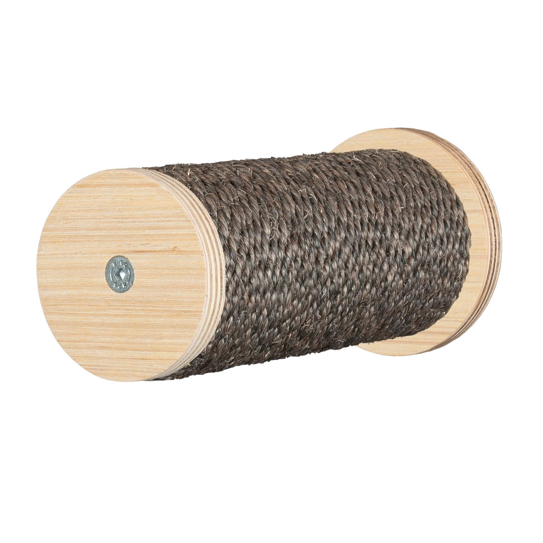 Kratzbaumland 9 cm Relax-Kletterstufe Trittstufe Wandelement für Katzen (20 cm, Braun) Stammlänge: 2