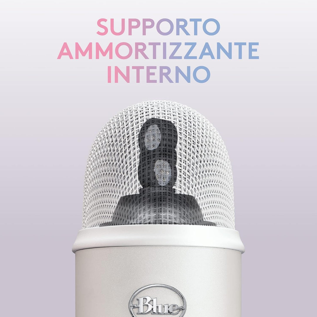 Logitech G Blue Yeti USB-Gaming-Mikrofon in Premiumqualität für Streaming, Blue VO!CE-Software, PC,
