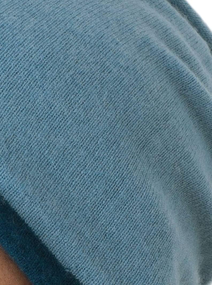 Prettystern Wendemütze Kaschmir-Wolle 2-lagig 2-farbig für Herren und Damen