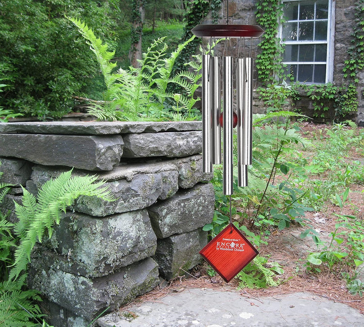 Woodstock Encore Collection Windspiel Chimes of Mars, silber Silber 43,2 cm, Silber 43,2 cm